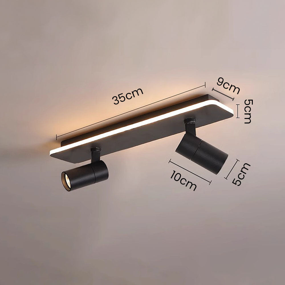 Luz de Techo Simple en Negro y Blanco para Cocina – Iluminación LED Eficiente 4