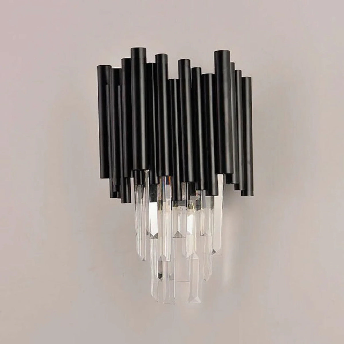 Aplique de pared negro con cristales Valtora – vista principal