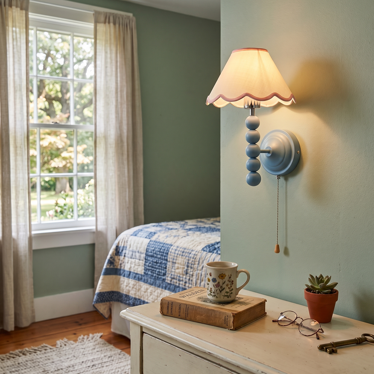 Aplique de pared vintage Vuelina en un dormitorio infantil – imagen 6