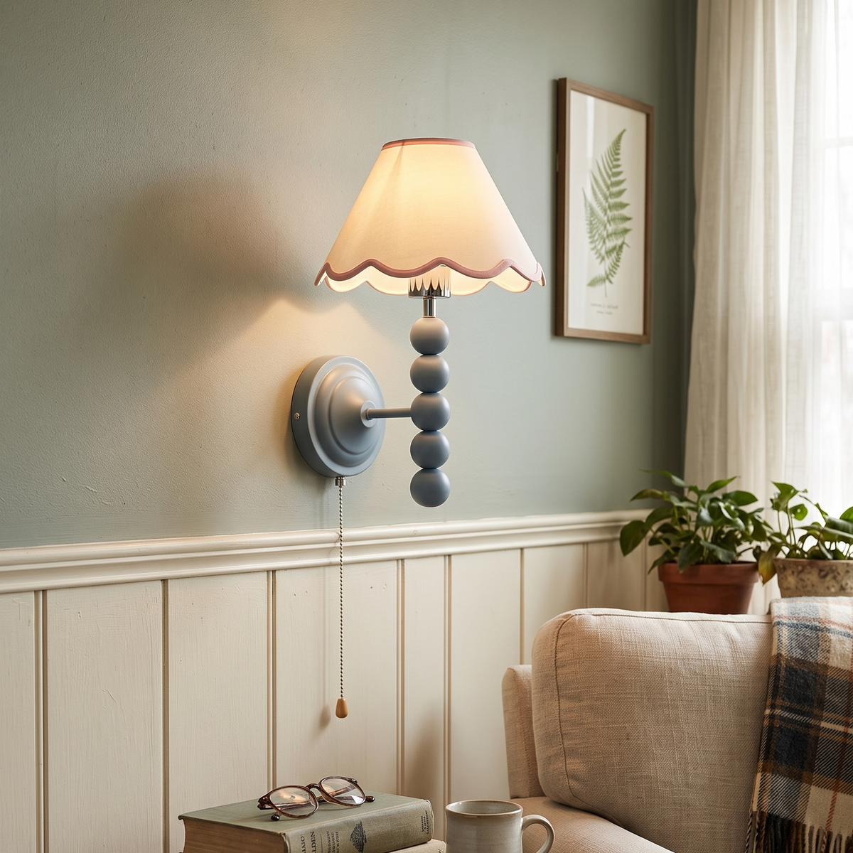 Aplique de pared vintage Vuelina en un dormitorio infantil – imagen 2