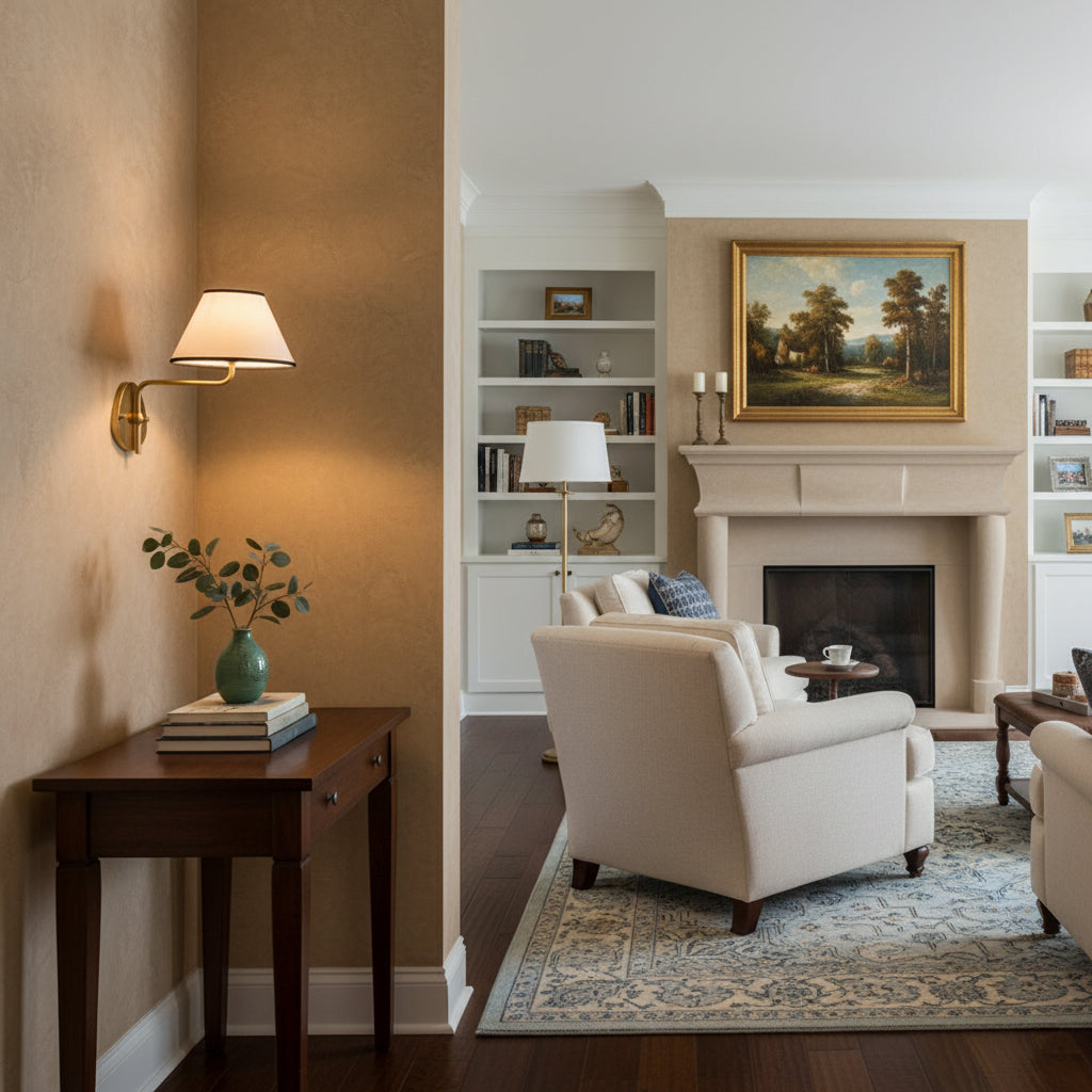 Aplique de pared Mareta en un salón clásico – imagen 25