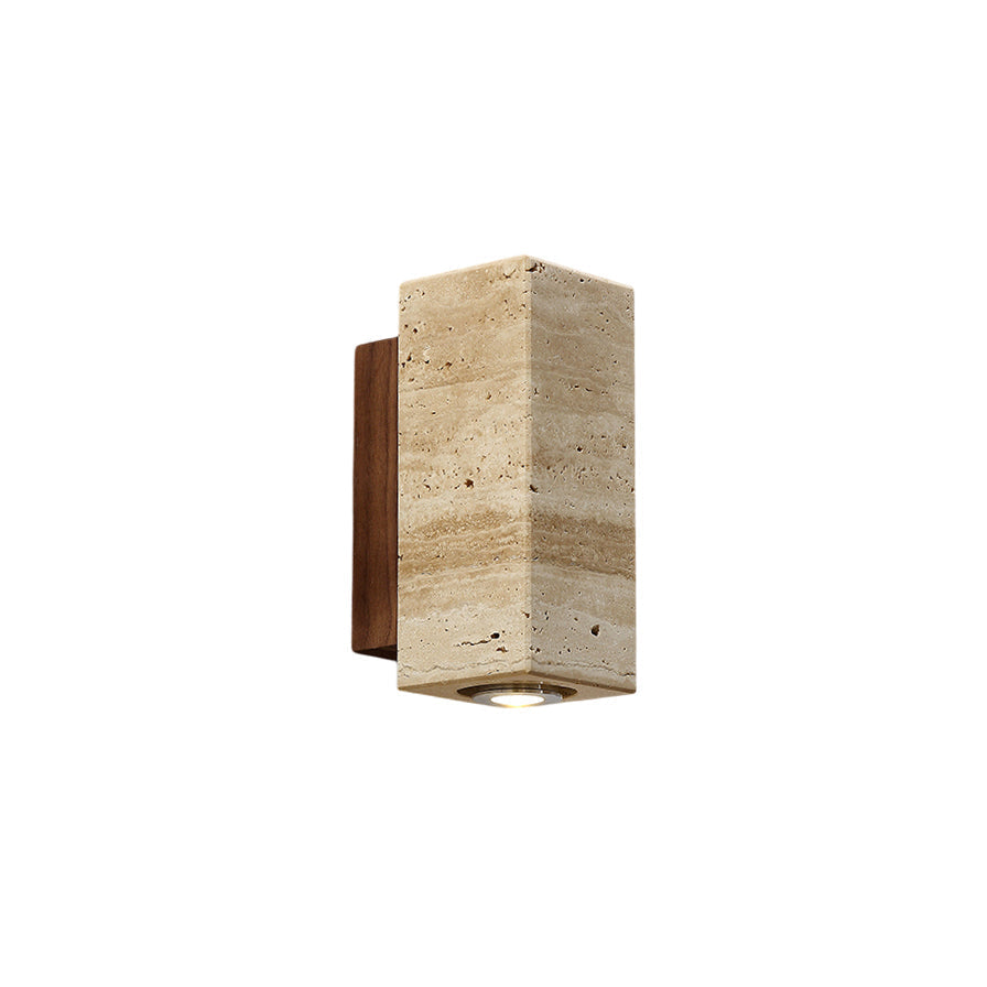 Aplique de pared de travertino Onsara – vista principal