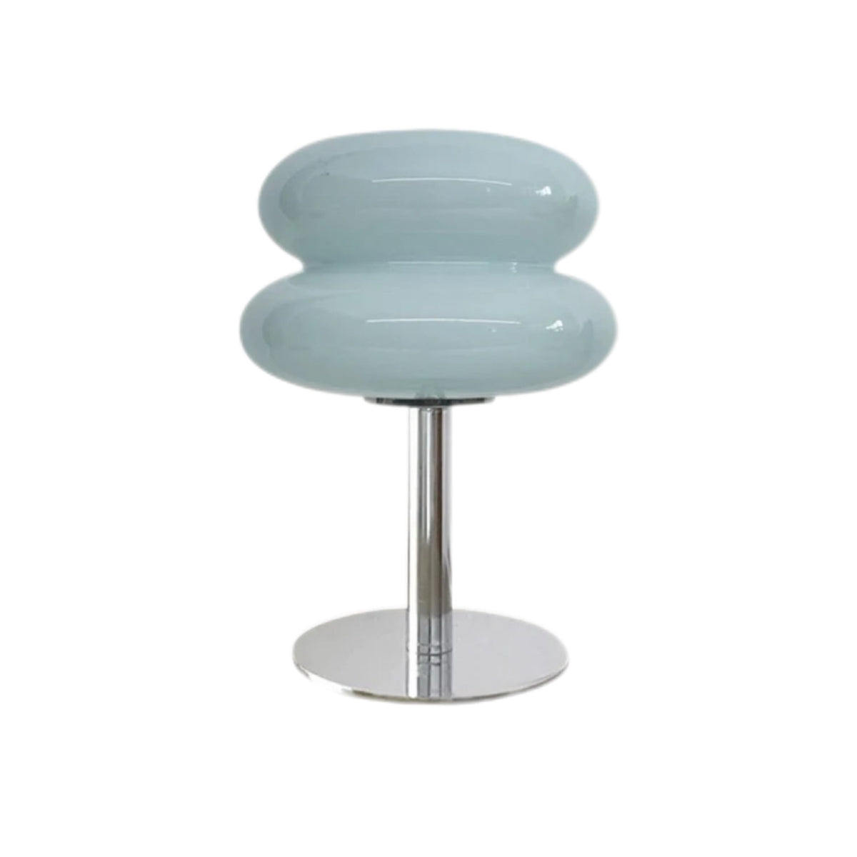 Lámpara de mesa Bauhaus Dulcela – cristal azul claro