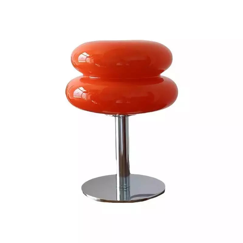 Lámpara de mesa Bauhaus Dulcela – cristal rojo