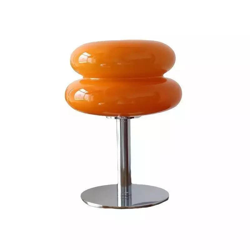 Lámpara de mesa Bauhaus Dulcela – cristal naranja