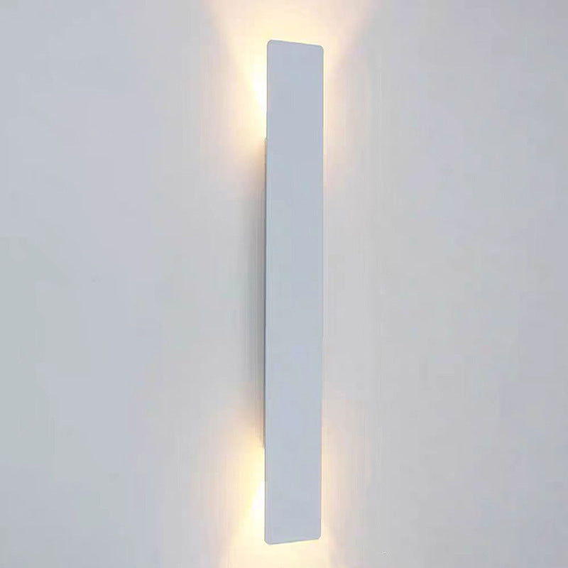 Aplique de pared exterior Ulinda – blanco con luz arriba y abajo