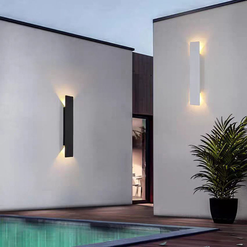 Aplique de pared exterior Ulinda en una fachada moderna – imagen 10