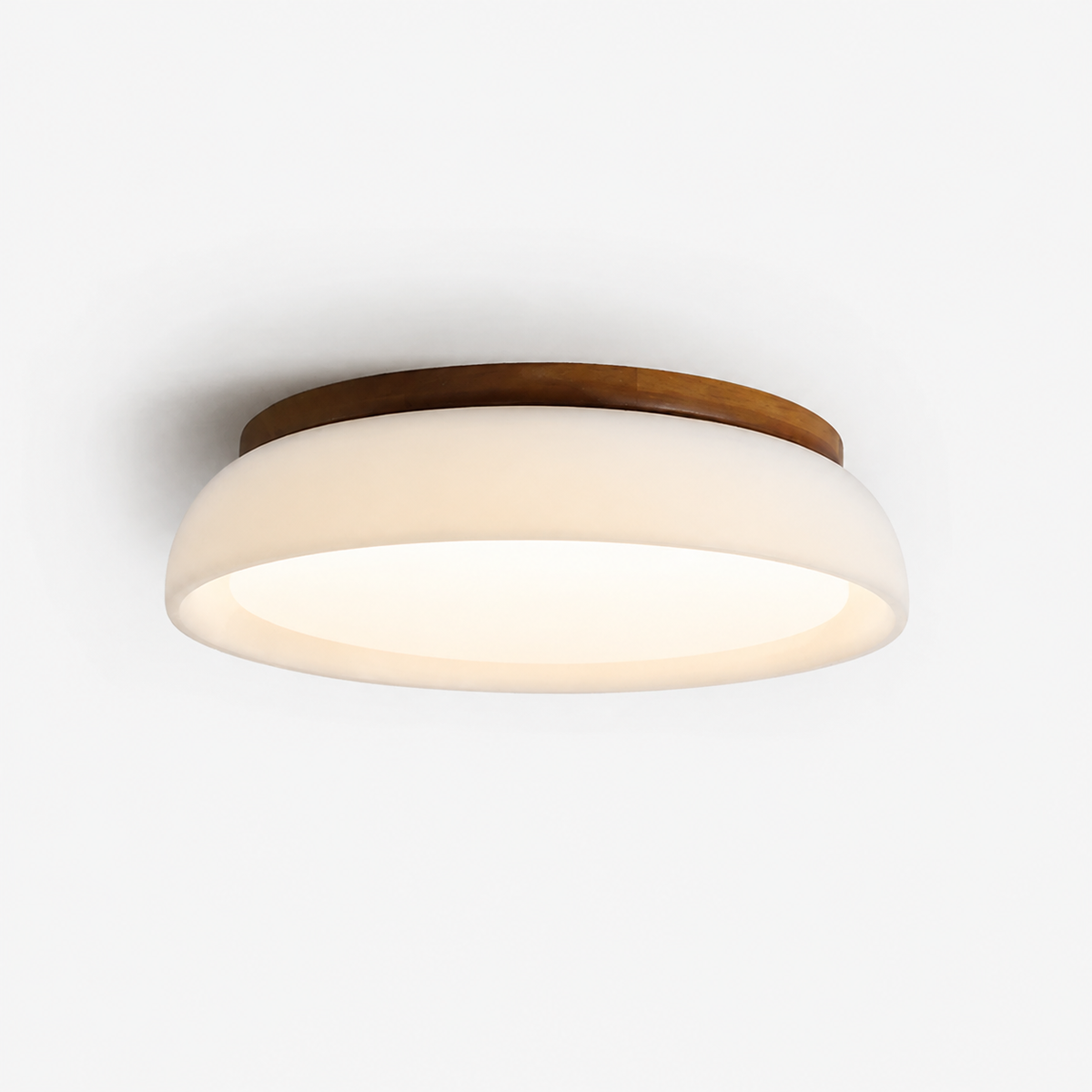 Plafón LED de travertino Lajara en un dormitorio nórdico – imagen 18