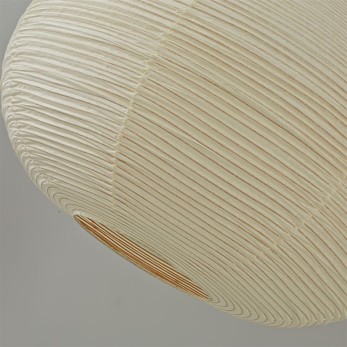 Lámpara colgante de papel Gotalia en un comedor de estilo japandi – imagen 6