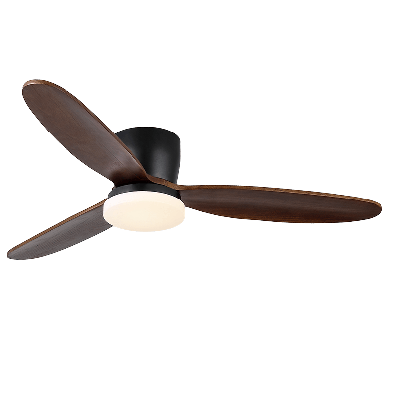 Ventilador de techo con luz Veladia en un dormitorio sereno – imagen 5