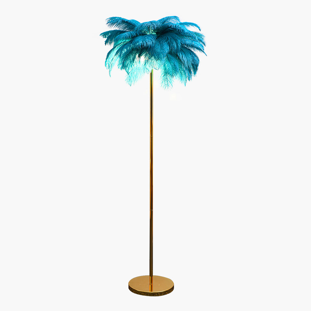 Lámpara de pie de plumas Truzela – vista principal