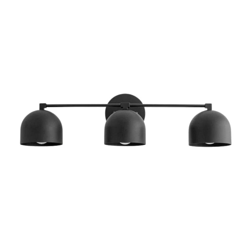Aplique de pared de cúpulas Domira – 3 luces, negro