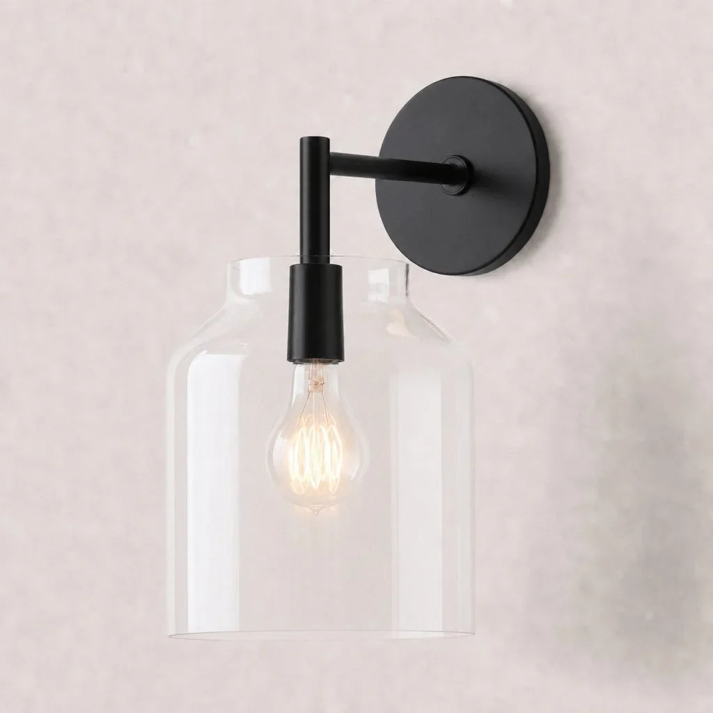 Aplique de pared nórdico Esmira en un dormitorio sereno – imagen 14