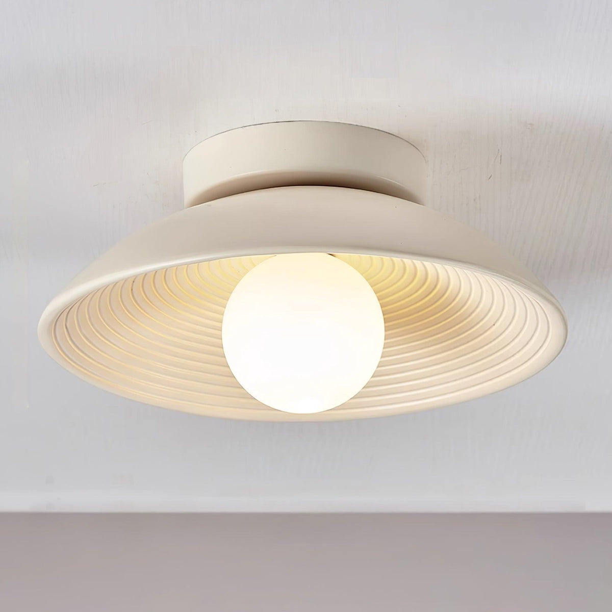 Plafón de exterior Ibelia – beige encendido