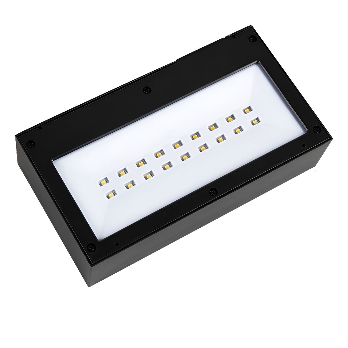 Aplique solar de pared exterior Kosora – vista en perspectiva del difusor