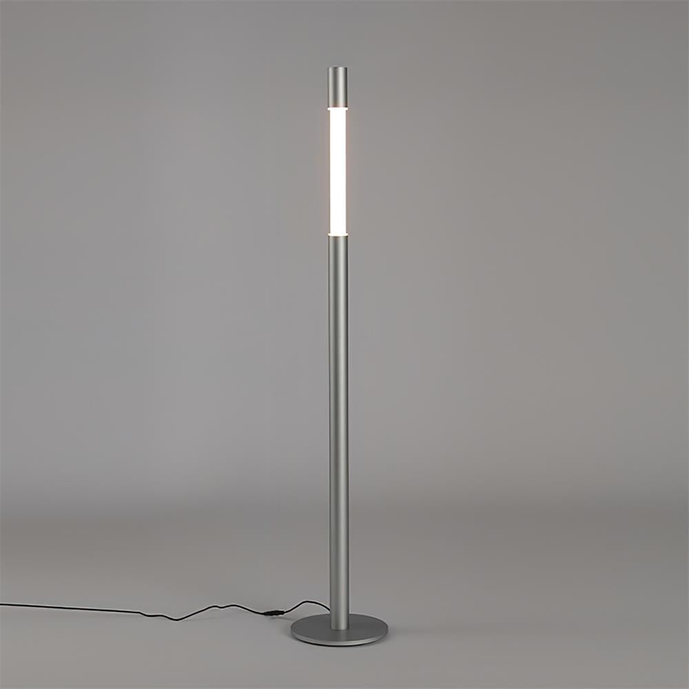 Lámpara de pie LED columna Tizona – plateada
