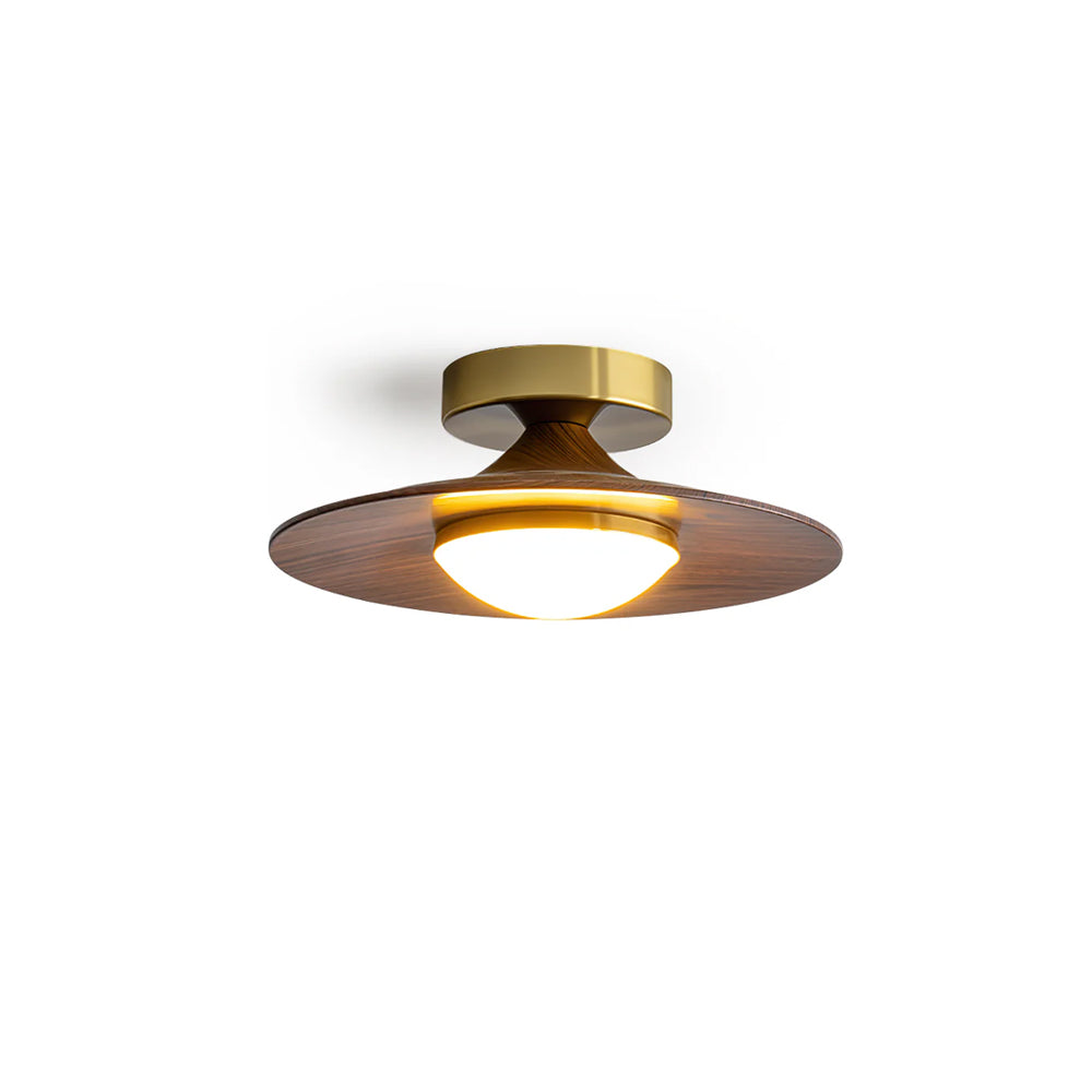 Plafón LED efecto nogal Madroña – vista principal