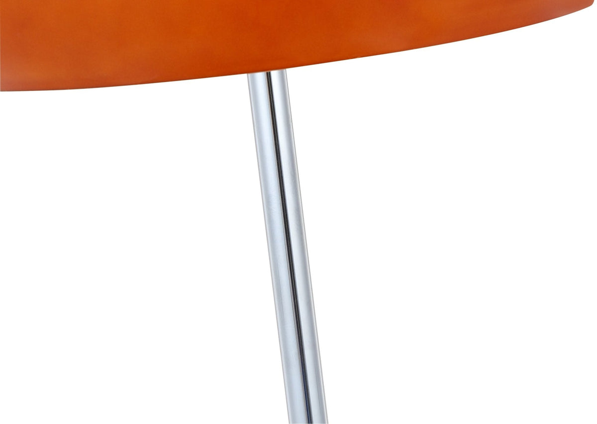 Lámpara de mesa seta de cristal ámbar Ambalo en un salón de estilo vintage – imagen 4