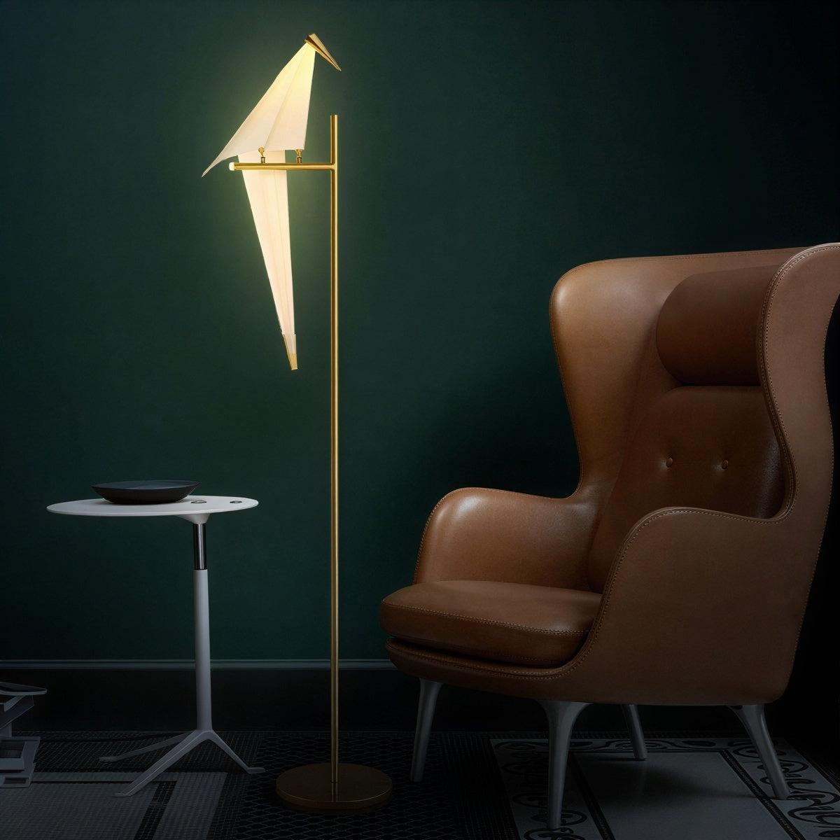 Lámpara LED con pájaros de origami Tordina – vista principal