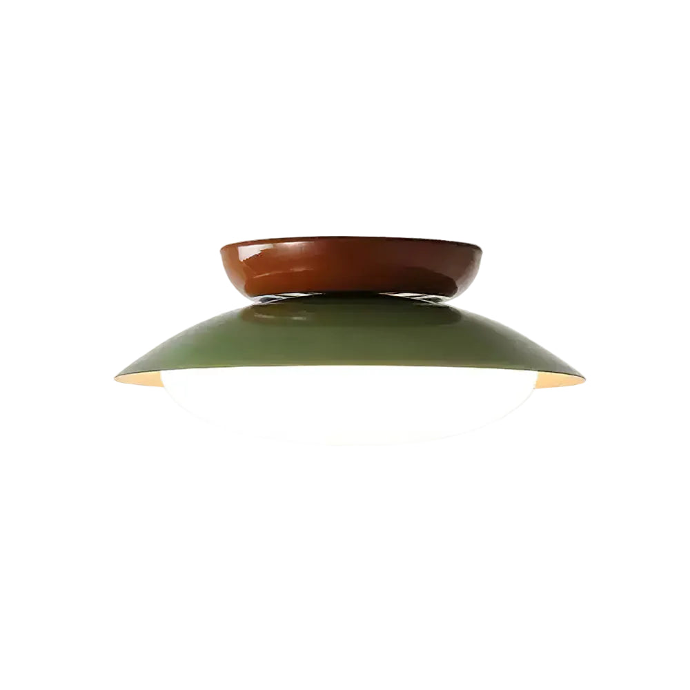 Plafón LED de techo Esombra en un pasillo de tonos cálidos – imagen 2