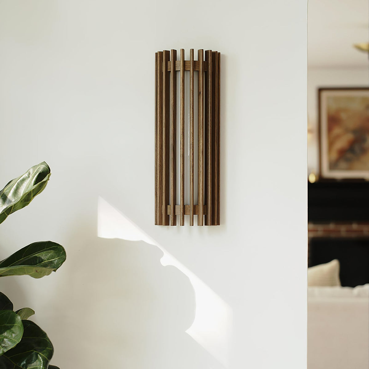 Aplique de pared de madera Listela en un salón de estilo natural – imagen 16