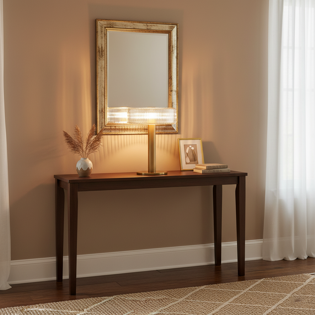 Lámpara de mesa dorada Doratel en un salón elegante – imagen 21