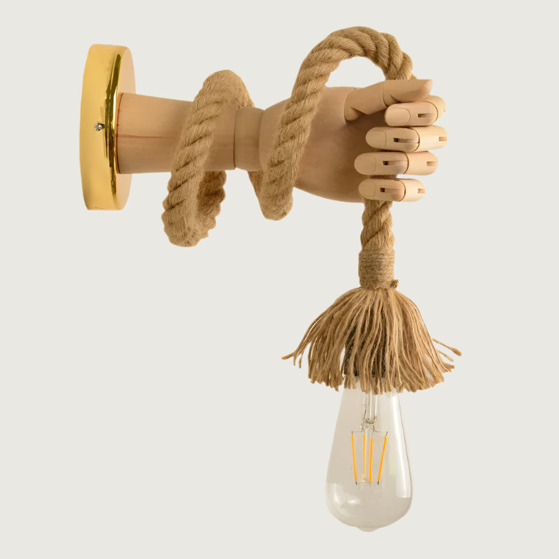 Aplique de pared retro-industrial Luzona, diseño vintage con acabado mate metálico, perfecto para interiores modernos y clásicos