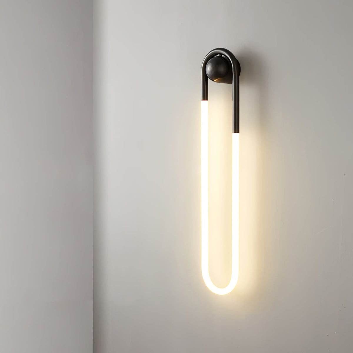 Aplique de pared LED Lazena – negro