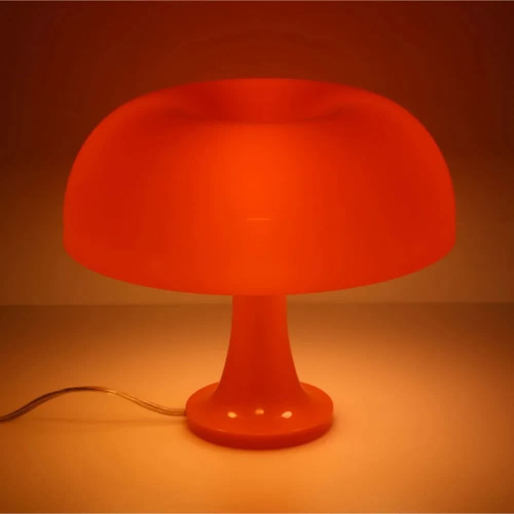 Lámpara de mesa seta retro Karamela en un dormitorio acogedor – imagen 9