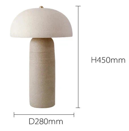Lámpara de mesa seta Kupela – medidas Ø 28 × 45 cm