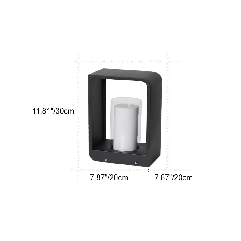 Farol de jardín Nalinda – medidas del modelo de 30 cm