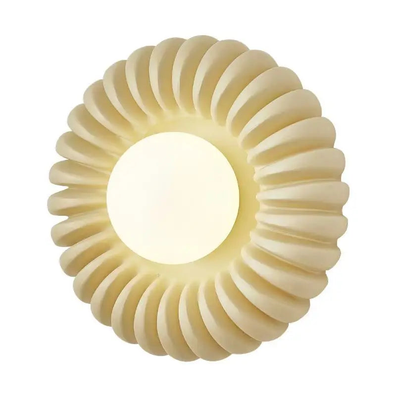 Aplique de pared en forma de flor Zinela – con cristal opal