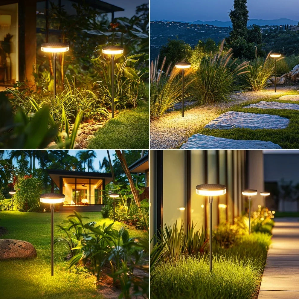 Baliza solar de jardín Oziela – en distintos rincones del jardín