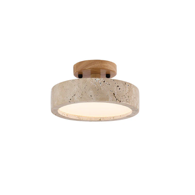 Plafón LED efecto travertino Gavelia – vista principal