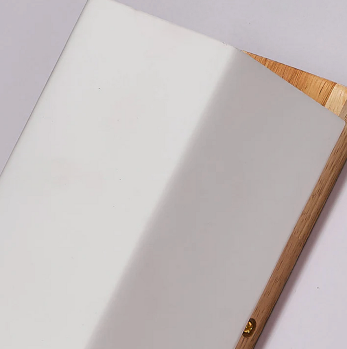 Aplique de pared de madera y vidrio esmerilado Olmira – detalle del vidrio esmerilado