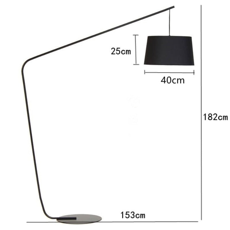 Lámpara de pie arco Sedal – medidas 153 x 182 cm