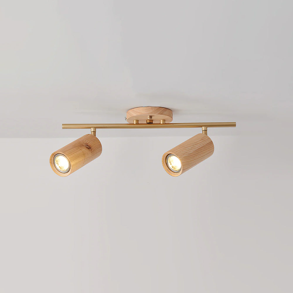 Lámpara de techo de focos de madera Rayuela sobre la encimera de una cocina – imagen 21