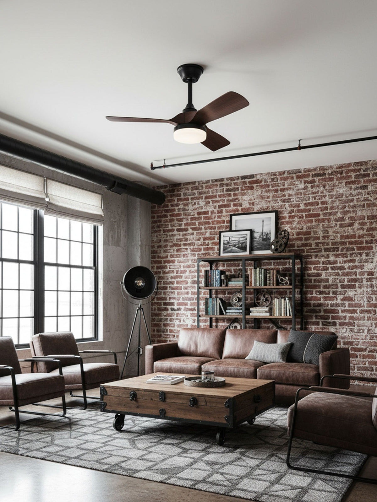 Ventilador de techo con luz Ilenza en un dormitorio acogedor – imagen 6