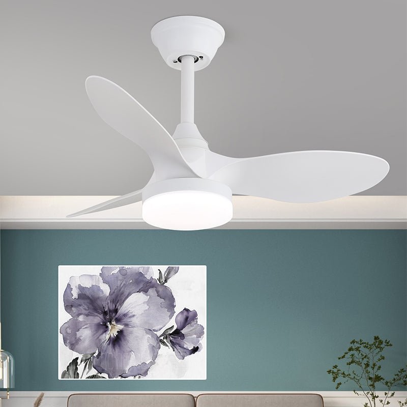 Ventilador de techo con luz Ilenza en un dormitorio acogedor – imagen 19