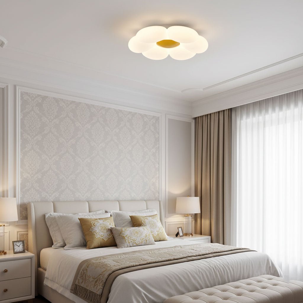 Plafón LED con forma de flor Floreta en un dormitorio infantil – imagen 24