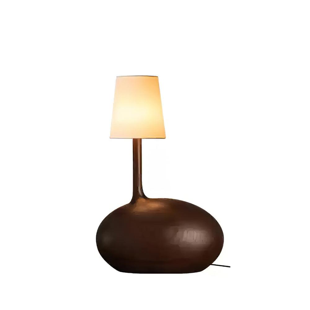 Lámpara de mesa de madera Kusema – nogal
