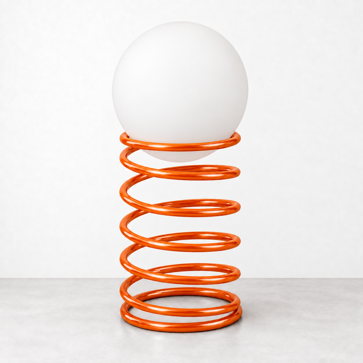 Lámpara de mesa muelle Muella – naranja
