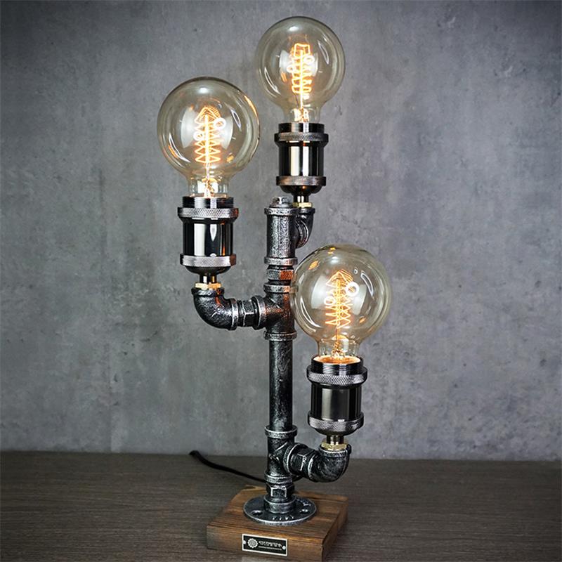Lámpara de mesa industrial Tuvero en un despacho de estilo loft – imagen 7