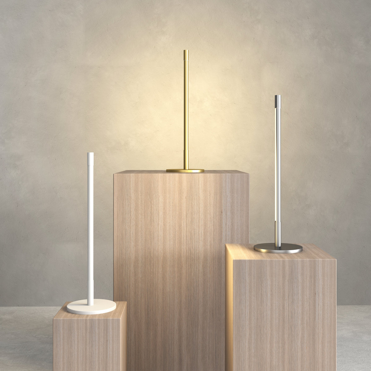 Lámpara de mesa LED lineal Esbela sobre una mesita de noche – imagen 8