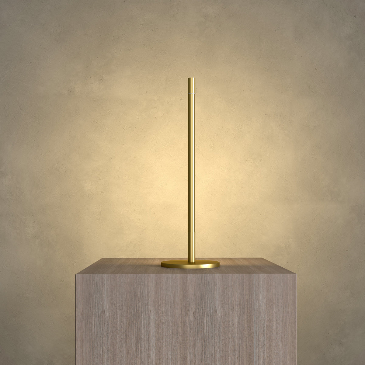 Lámpara de mesa LED lineal Esbela – acabado dorado