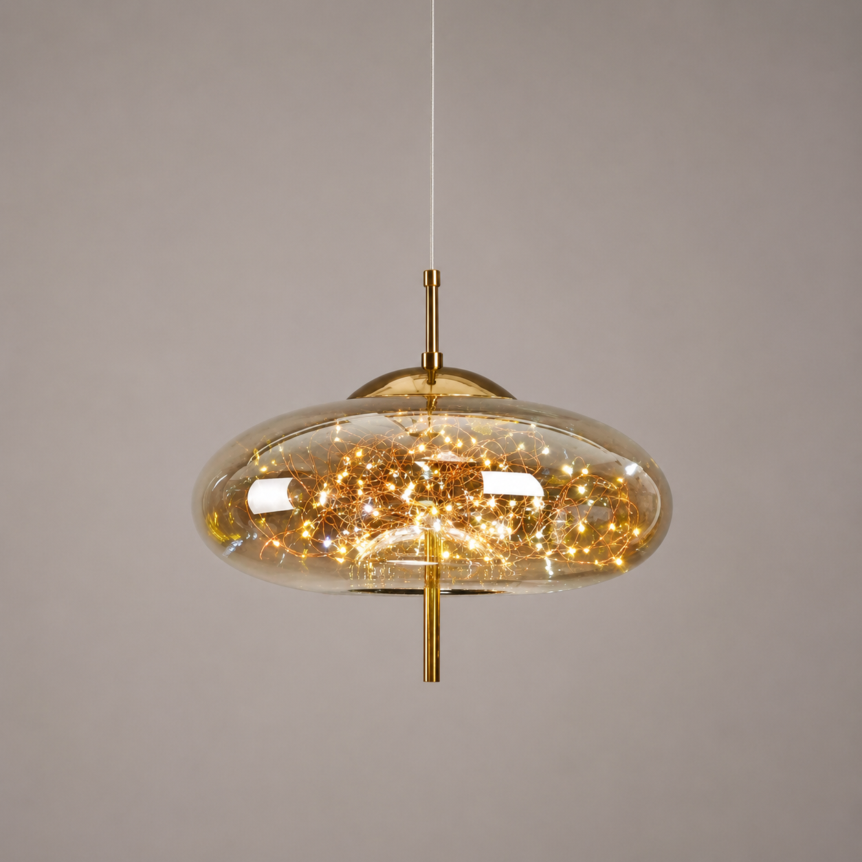 Arvía - Lámpara Colgante LED de Lujo Nórdica – Diseño Moderno en Cristal