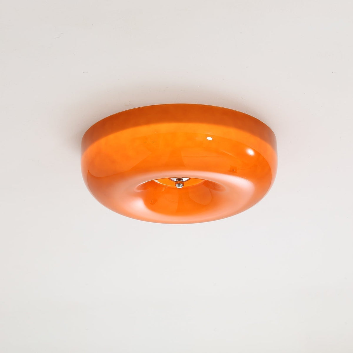 Plafón LED de cristal en espiral Caracol en un dormitorio acogedor – imagen 16