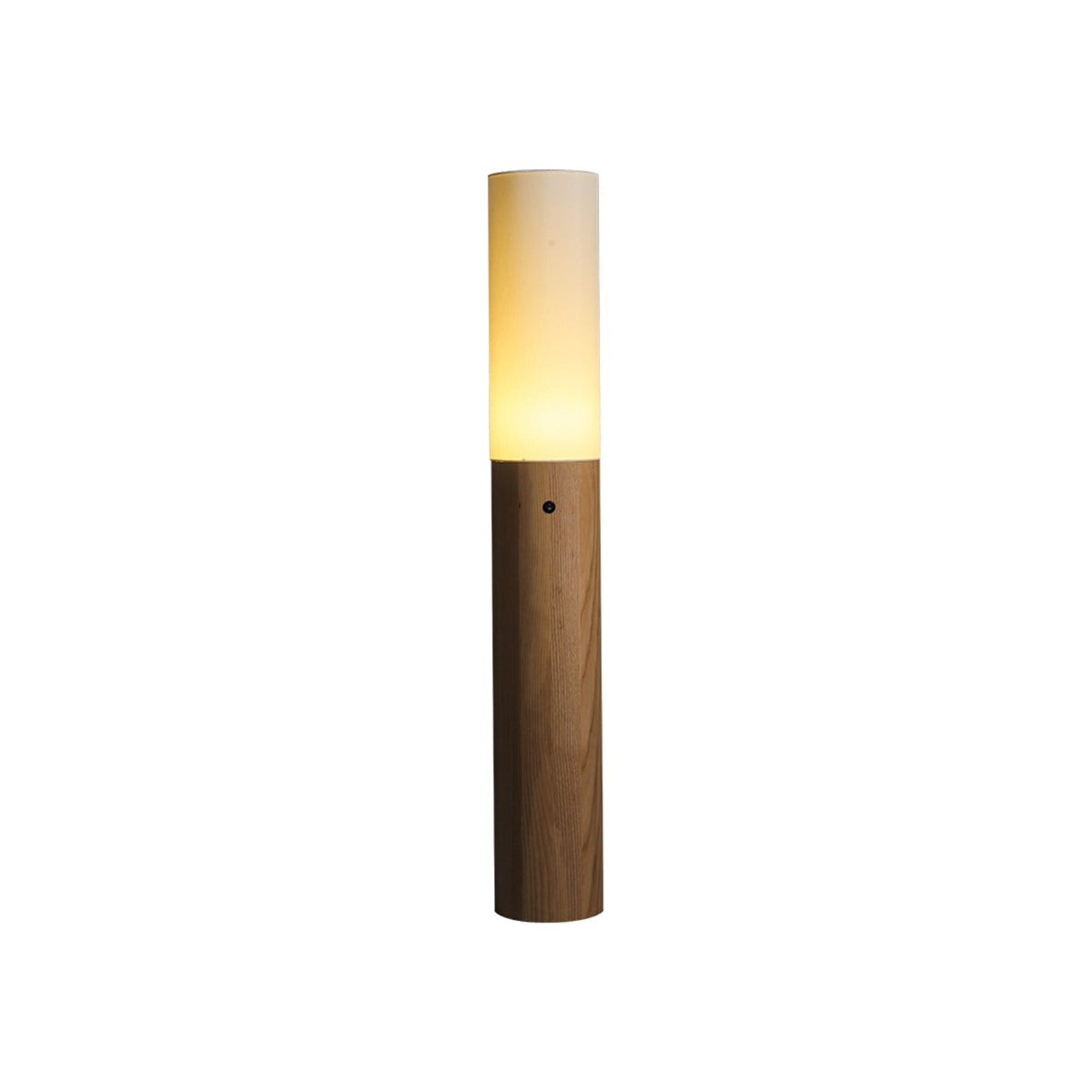 Lámpara de pie columna Velona – madera natural 100 cm