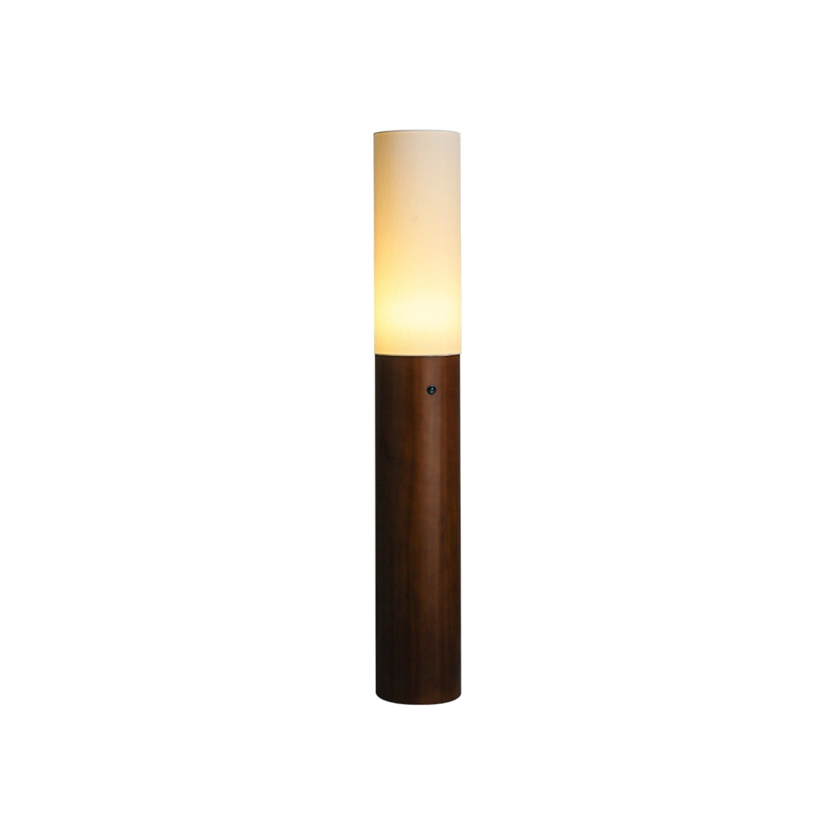 Lámpara de pie columna Velona – nogal 100 cm