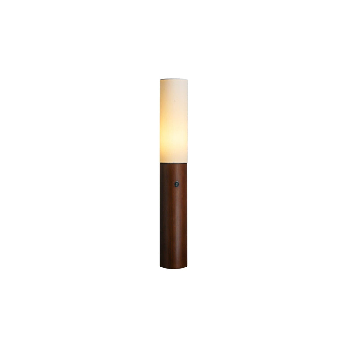 Lámpara de pie columna Velona – nogal 80 cm